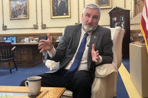 Gov. Eric Holcomb talks about the proposed IEDC pipeline and whether he’ll endorse anybody for governor in 2024.