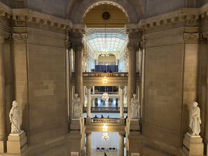 interior balconies of the statehouse