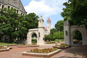 A close shot of Bloomington City Hall.