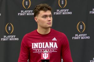Indiana head coach Curt Cignetti was named the Big Ten&amp;apos;s Coach of the Year Tuesday.