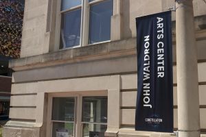 A Constellation sign adorns the exterior of the John Waldron Arts Center